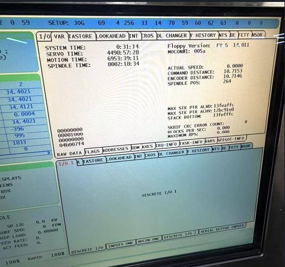 Used 2012 HAAS VF-4SS 12,000 RPM CNC Vertical Machining Center