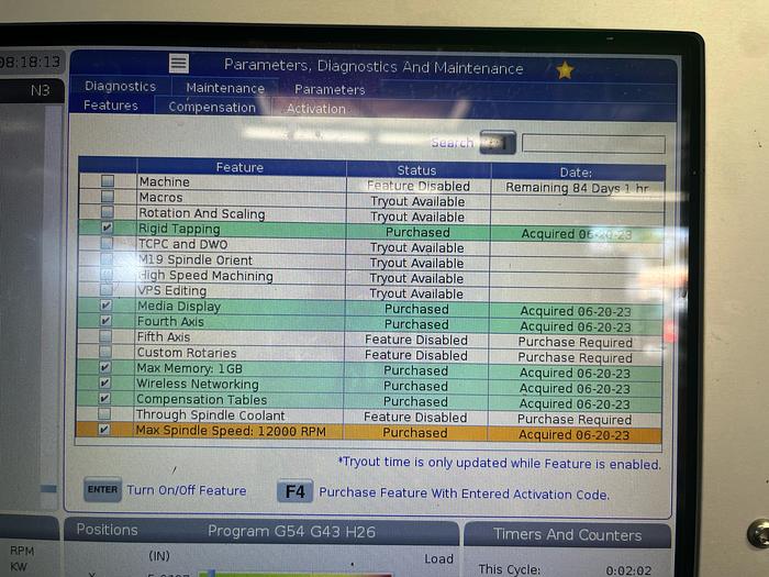 Used 2021 HAAS VF-4SS 4-Axis 12,000RPM HRT-210 Rotary Table CNC Vertical Machining Center ***940 Hours***