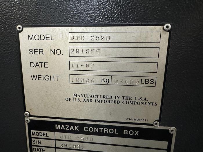 Used 2007 MAZAK