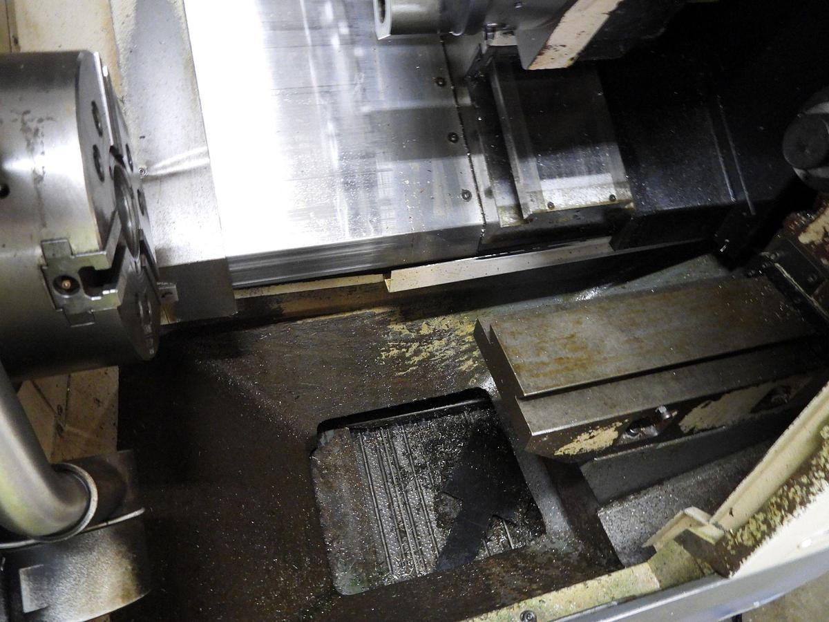 Used 2012 OKUMA Genos L-300M CNC Live Tooling Turning Center