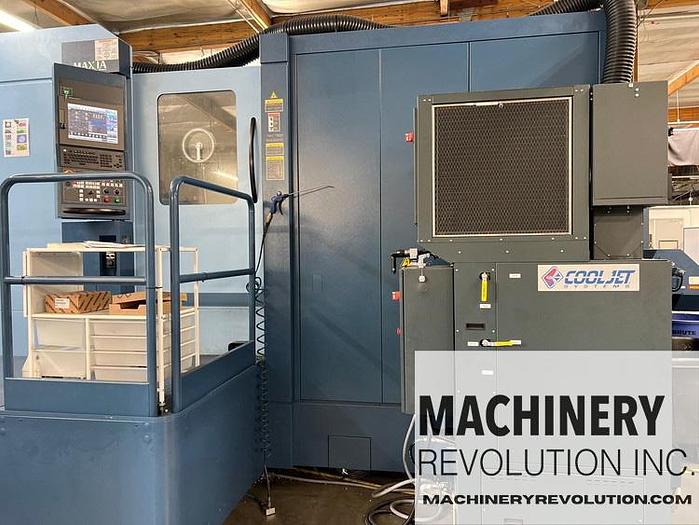 Used 2021 Matsuura MAM 72 100 H 5-Axis CNC Horizontal Machining Center 245 Tools / 10 Station Pallet Pool / CAT 50 / 200mm  ***Like New***