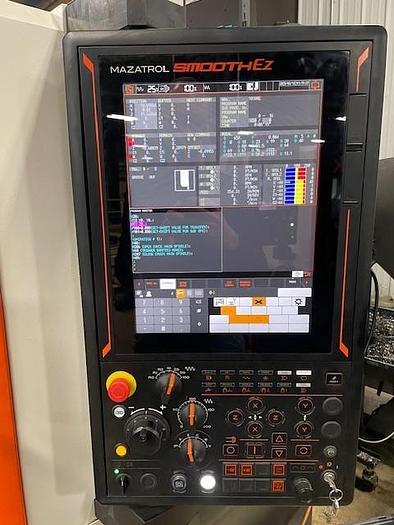 Used 2023 MAZAK QT-EZ 12MSY CNC Lathe With Live Tooling Y-Axis Sub Spindle & LNS Bar Feeder