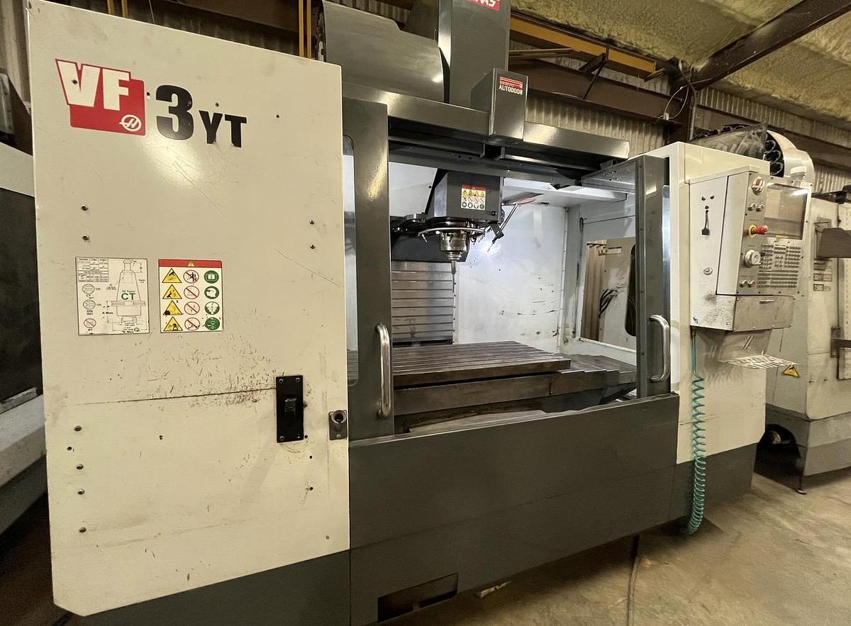 Used 2016 HAAS VF-3YT Cat-50 4-Axis CNC Vertical Machining Center