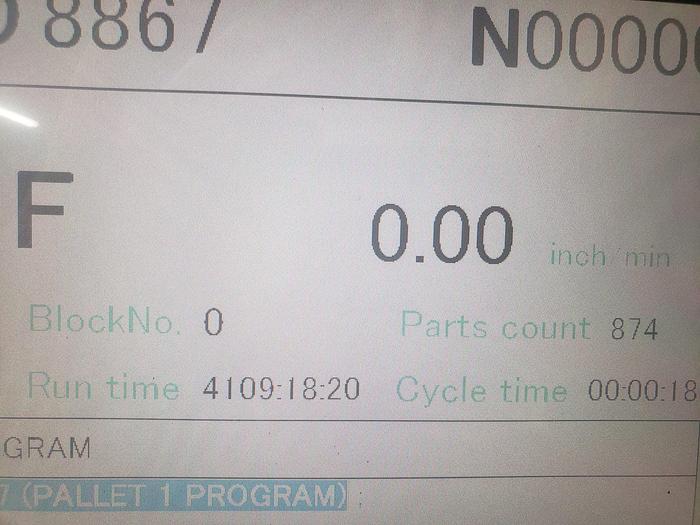 Used 2012 KITAMURA Mycenter HX250G 4-Axis Horizontal Machining Center With Pallet Changer