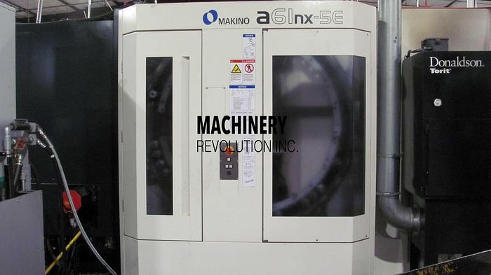 Used 2016 Makino A61NX-5E 5-Axis 400MM Horizontal Machining Center with Pallet Changer