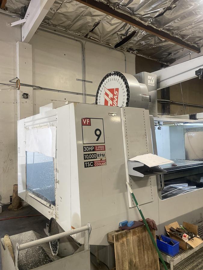 Used 2005 HAAS VF-9 4-Axis 10,000RPM CNC Vertical Machining Center ***Low Hours***