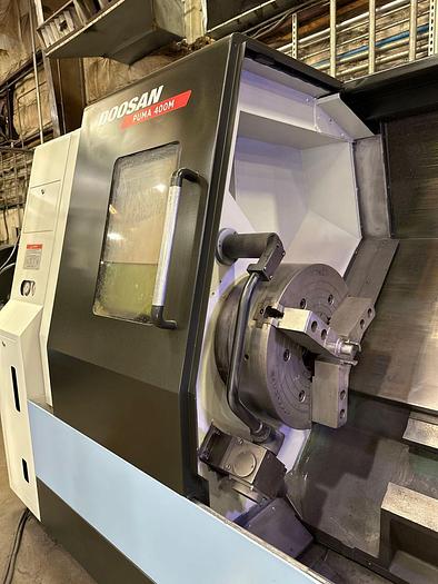Used 2013 DOOSAN DOOSAN PUMA 400MC CNC LATHE TURNING CENTER WITH LIVE TOOLS