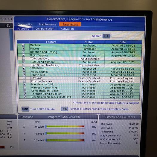 Used 2020 HAAS VF-4SS 4-Axis 11,000RPM HRT-210 Rotary Table CNC Vertical Machining Center ***100 Hours***