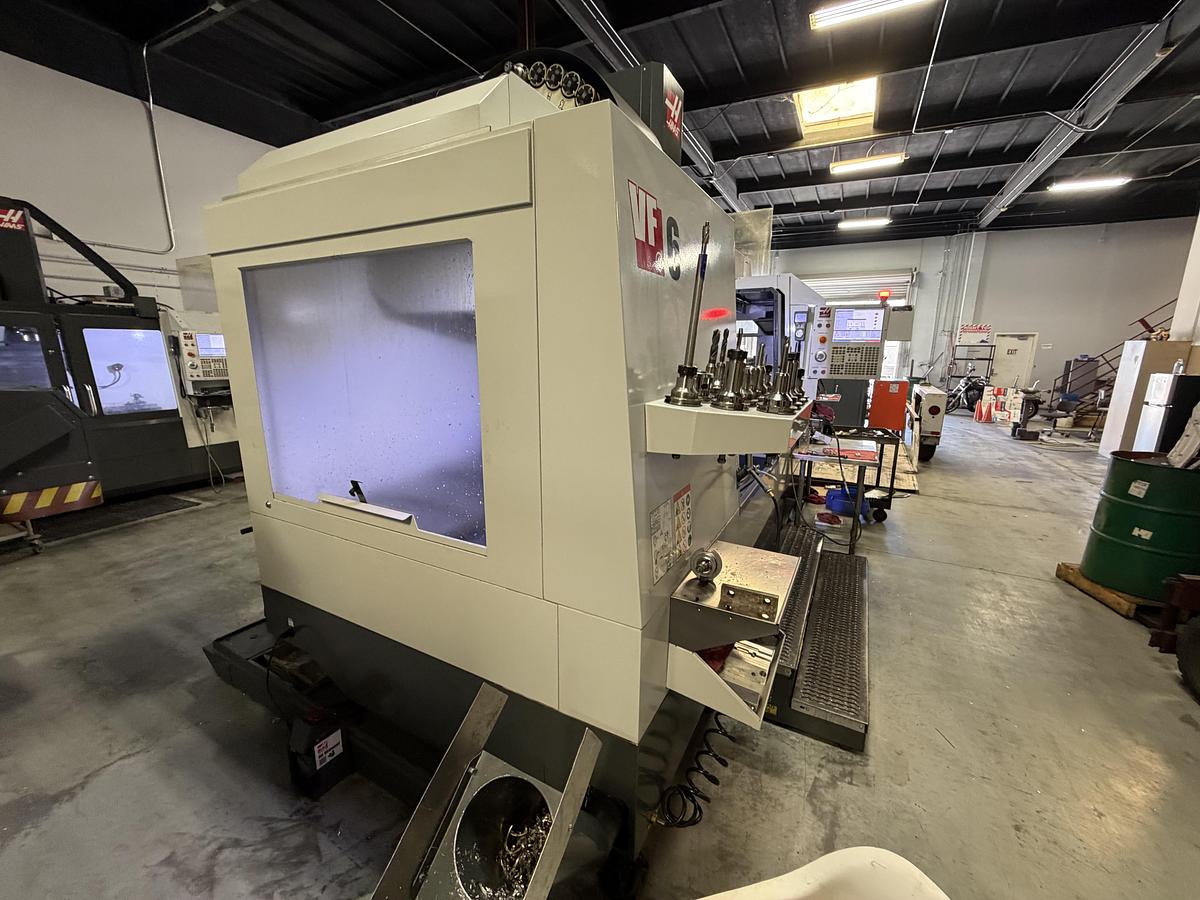 Used 2020 HAAS VF-6 Cat-50 4-Axis CNC Vertical Machining Center ***Only 2,327 Cutting Hours***