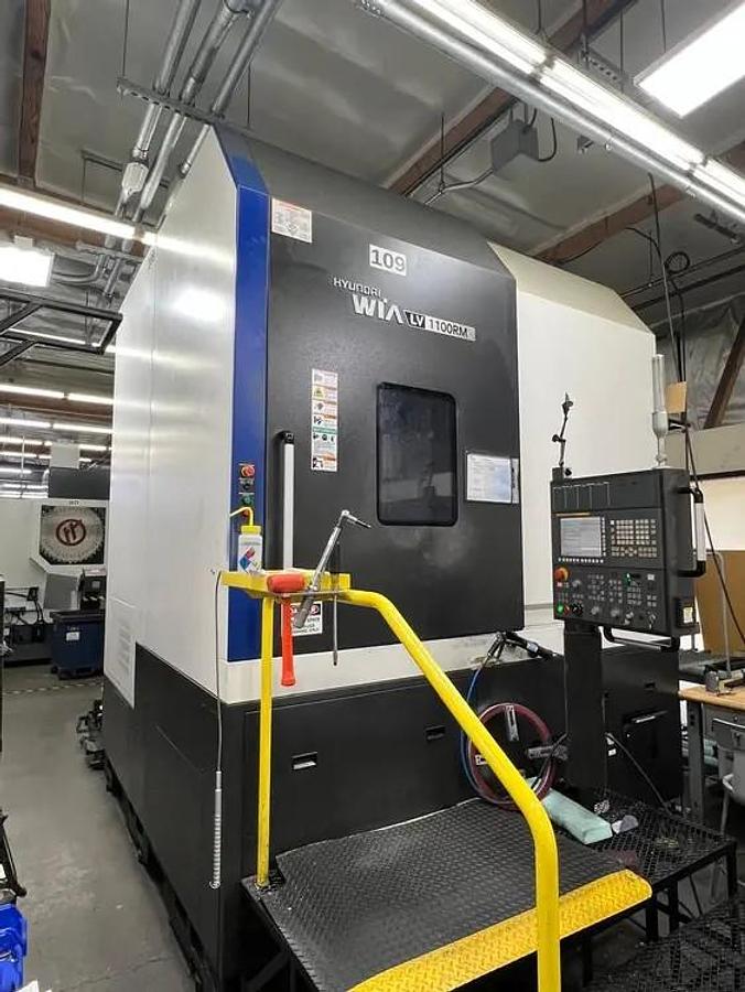 Used 2018 HYUNDAI WIA 1100RM CNC VERTICAL BORING MILL WITH MILLING