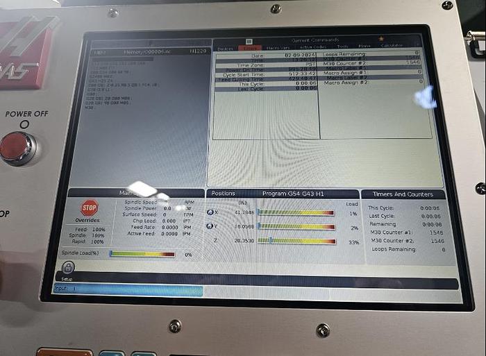 Used 2021 HAAS HAAS VF-6 CNC Vertical Machining Center