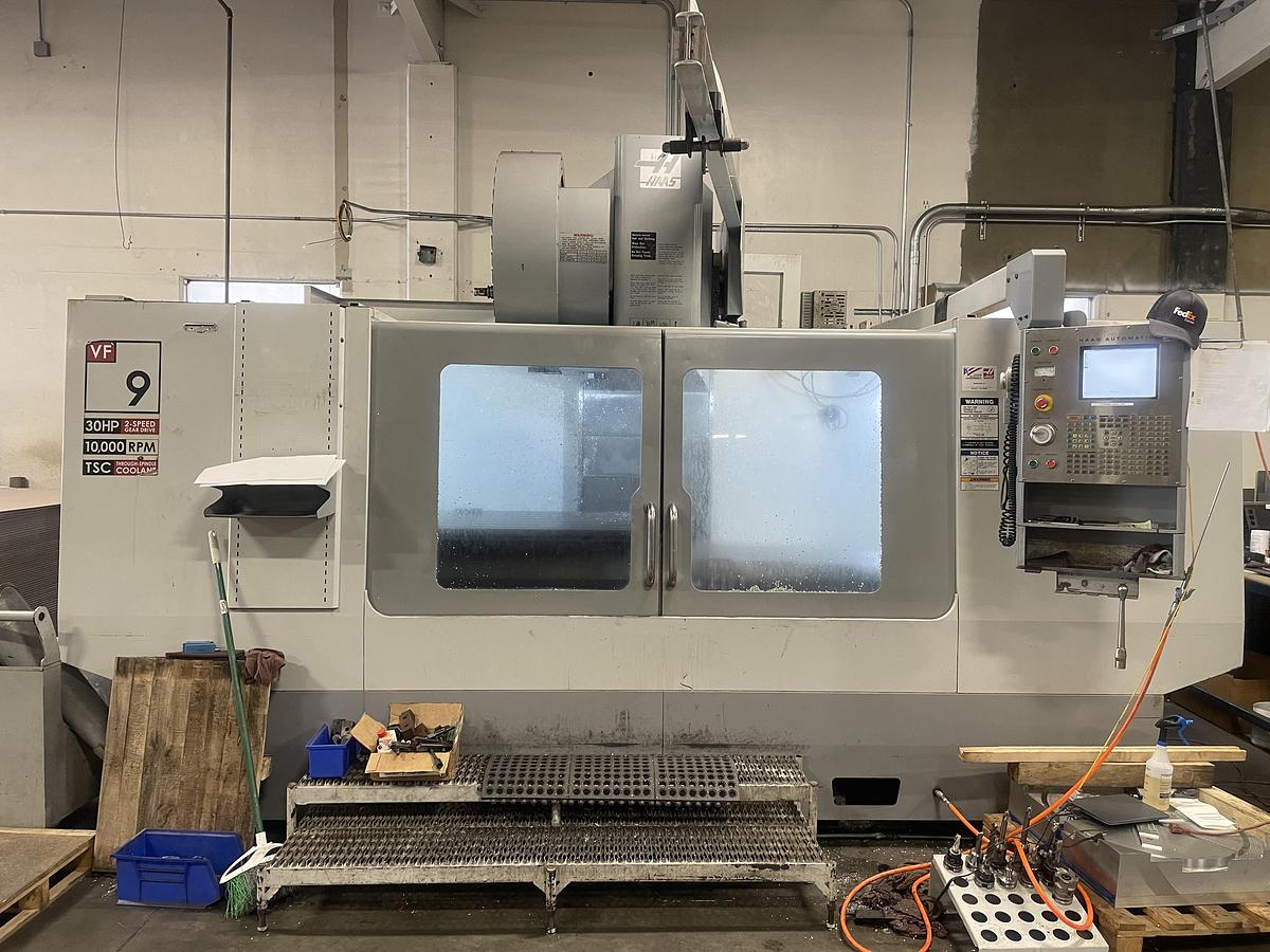 Used 2005 HAAS VF-9 4-Axis 10,000RPM CNC Vertical Machining Center ***Low Hours***