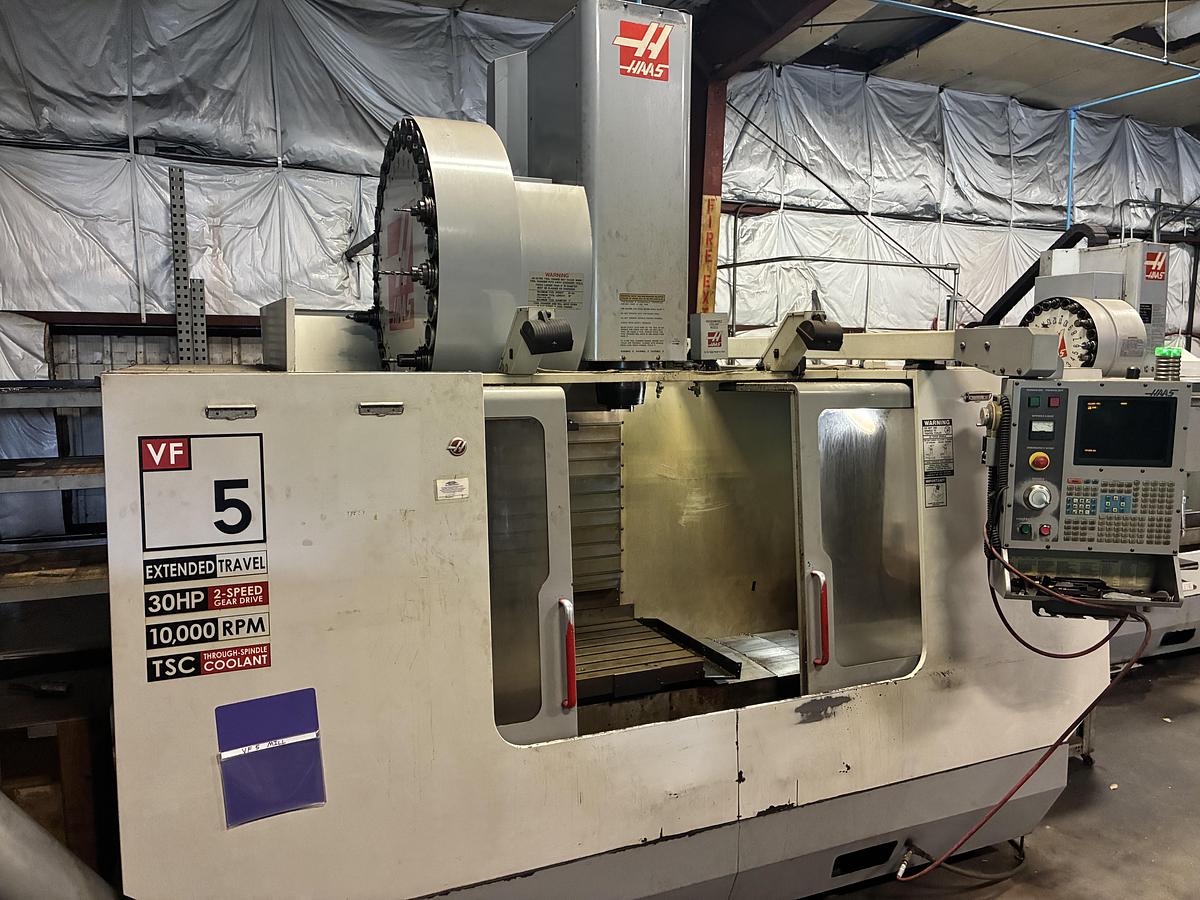 Used 2002 HAAS 2002 HAAS VF-5 Cat-50 XT Vertical Machining Center