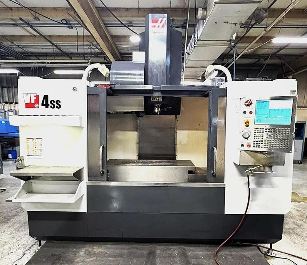 Used 2012 HAAS VF-4SS 4-Axis CNC Vertical Machining Center Low Hours