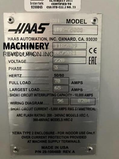Used 2021 HAAS UMC-750SS 5-Axis CNC Vertical Machining Center ***Low Hours***