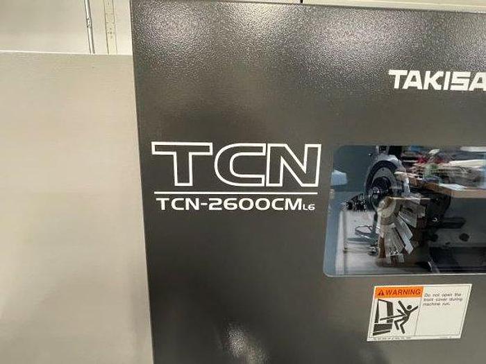 Used 2022 Takisawa TCN-2600CM L6 LiveTooling CNC Lathe ***10 Hours***