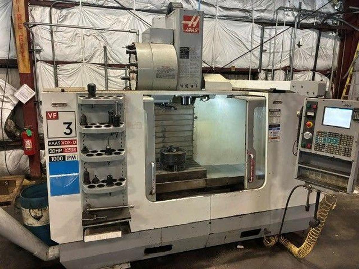 Used 2005 HAAS VF-3 4-Axis CNC Vertical Machining Center