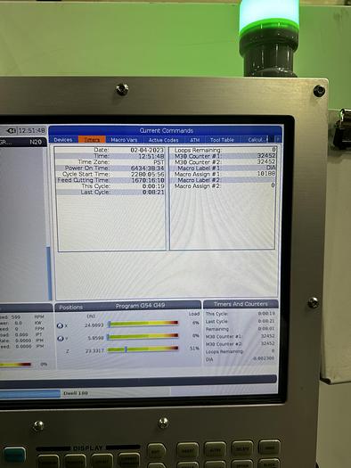 Used 2020 HAAS VF-4SS 4-Axis CNC Vertical Machining Center