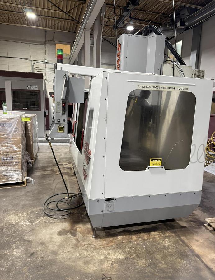 Used 1998 HAAS VF-4 4-Axis & HRT-210 Rotary Table CNC Vertical Machining Center