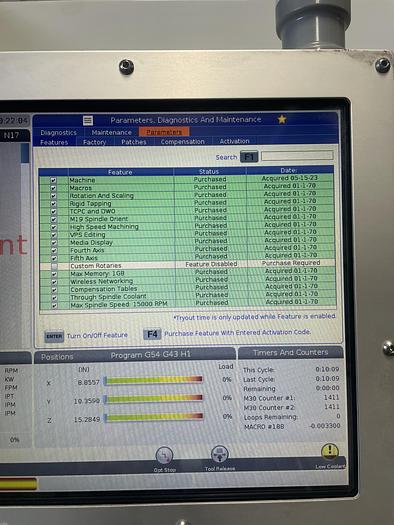 Used 2023 HAAS VM-6 5-Axis with 8" Extended Z-Axis 15,000 RPM CNC Vertical Machining Center Low Hours Like Brand New