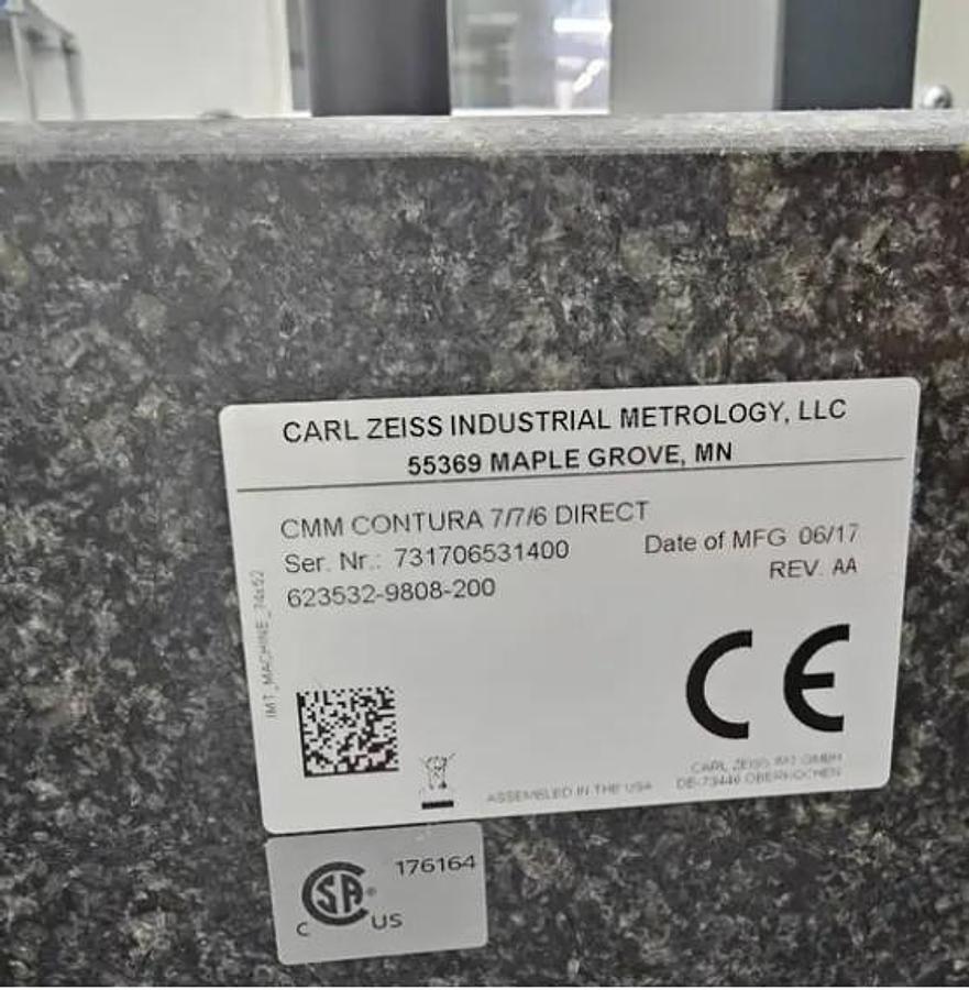 Used 2017 ZEISS CONTURA G2 7.7.6