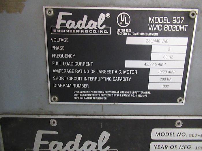 Used 1995 FADAL VMC 8030