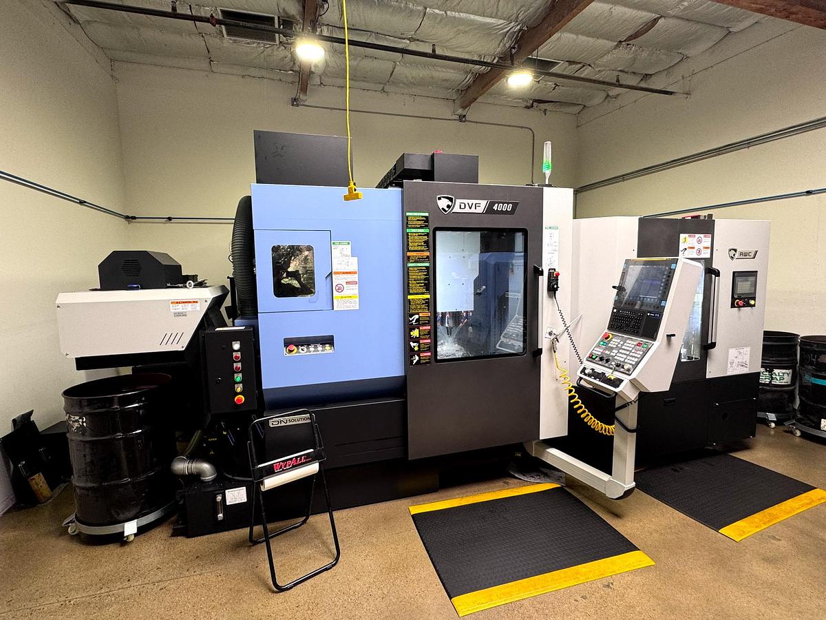 Used 2023 DOOSAN DVF 4000 5-Axis with 12 Pallet Pool System