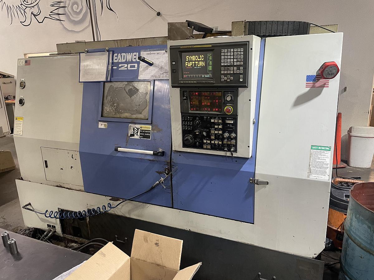 Used LEADWELL LT-20SM Live Tooling Sub Spindle CNC Turning Center