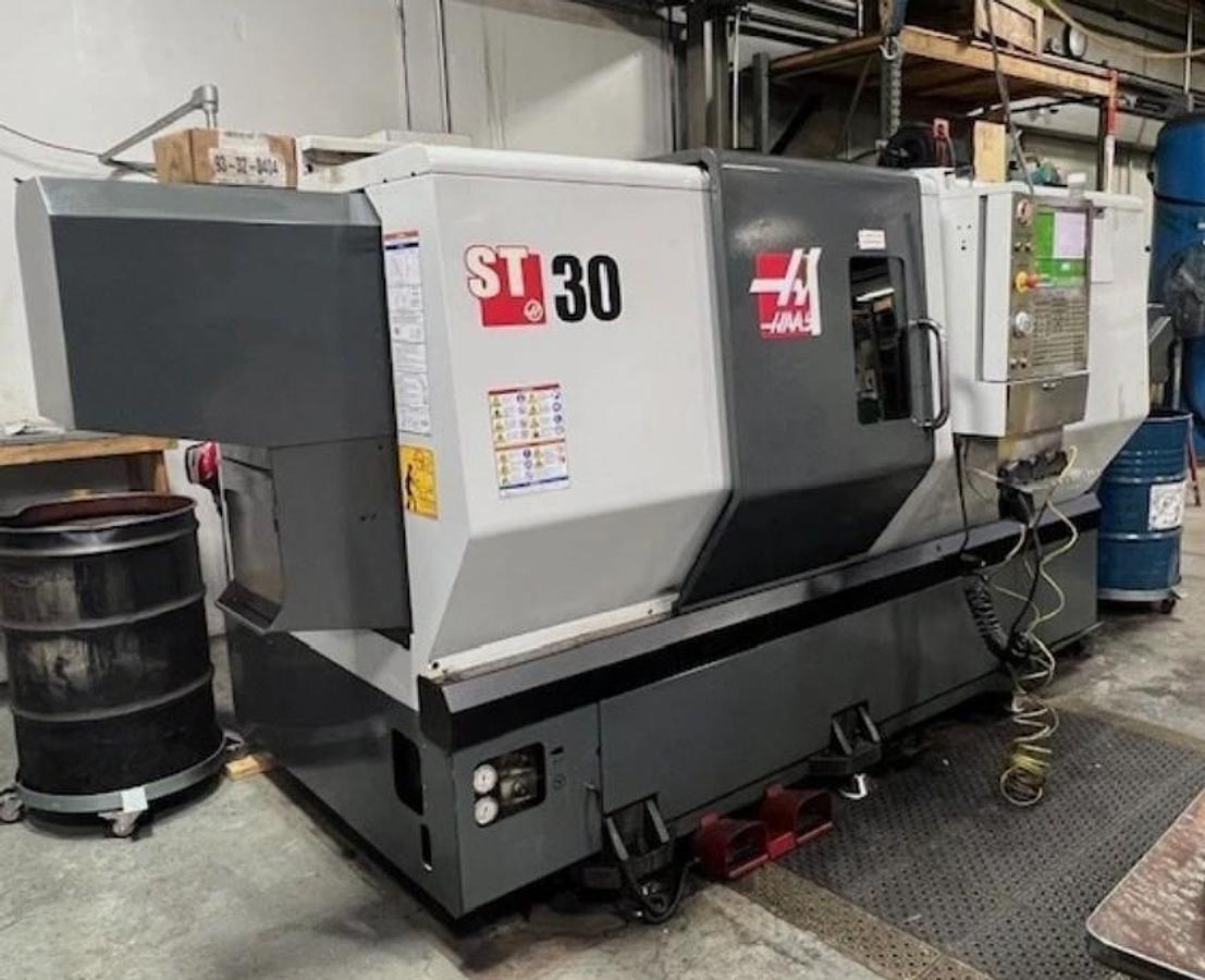 Used 2015 HAAS ST-30 CNC Lathe with Programmable Tailstock / Automatic Tool PreSetter Only 1,855 Hours