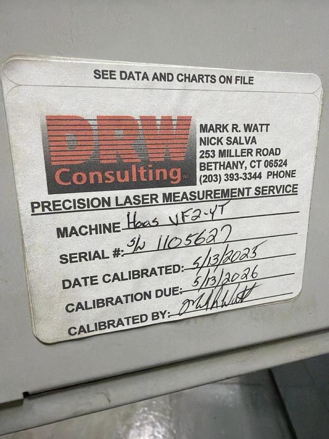 Used 2013 HAAS VF-2YT CNC Vertical Machining Center