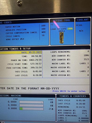 Used 2015 HAAS TM-1P CNC Vertical Machining Center ***400 Cutting Hours***