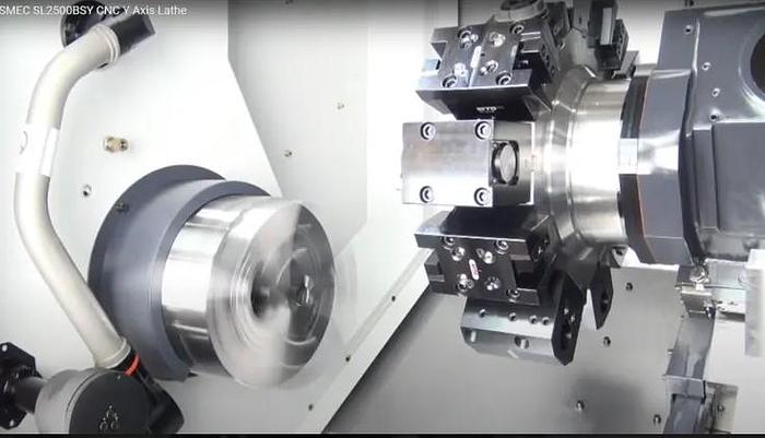 Used 2024 SMEC SL-2500BSY Sub Spindle Y-Axis LIve Tooling CNC Turning Center