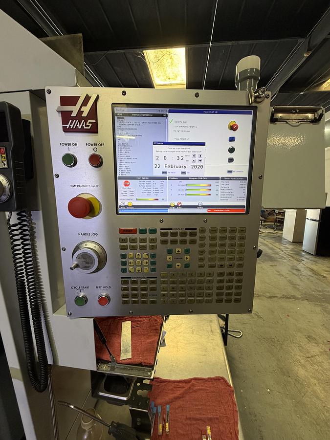 Used 2020 HAAS VF-6 Cat-50 4-Axis CNC Vertical Machining Center ***Only 2,327 Cutting Hours***