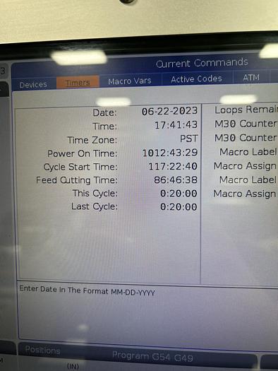 Used 2019 HAAS VF-2SS CNC Vertical Machining Center ***Low Hours***