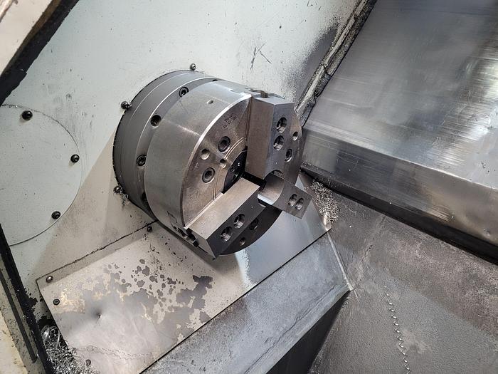 Used 2000 Cincinnati Hawk 250 CNC Lathe with Live Tooling and Programmable Tailstock & Fanuc control