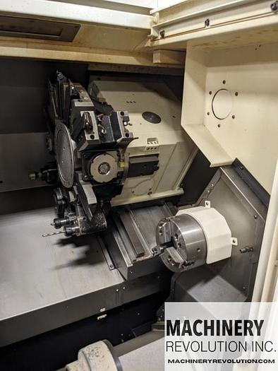 Used 2014 MAZAK QT-250 MSY CNC Lathe Turning Center Live Tooling / Y-Axis / SubSpindle / Bar Feeder