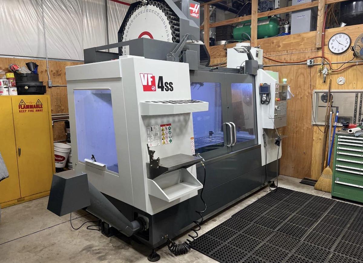 Used 2018 HAAS VF-4SS 5-Axis 15,000 rpm CNC Vertical Machining Center