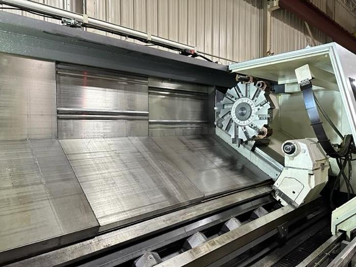 Used 2015 OKUMA LB 45III C 3000 10.2" BIG BORE CNC Lathe with Hydraulic Steady Rest