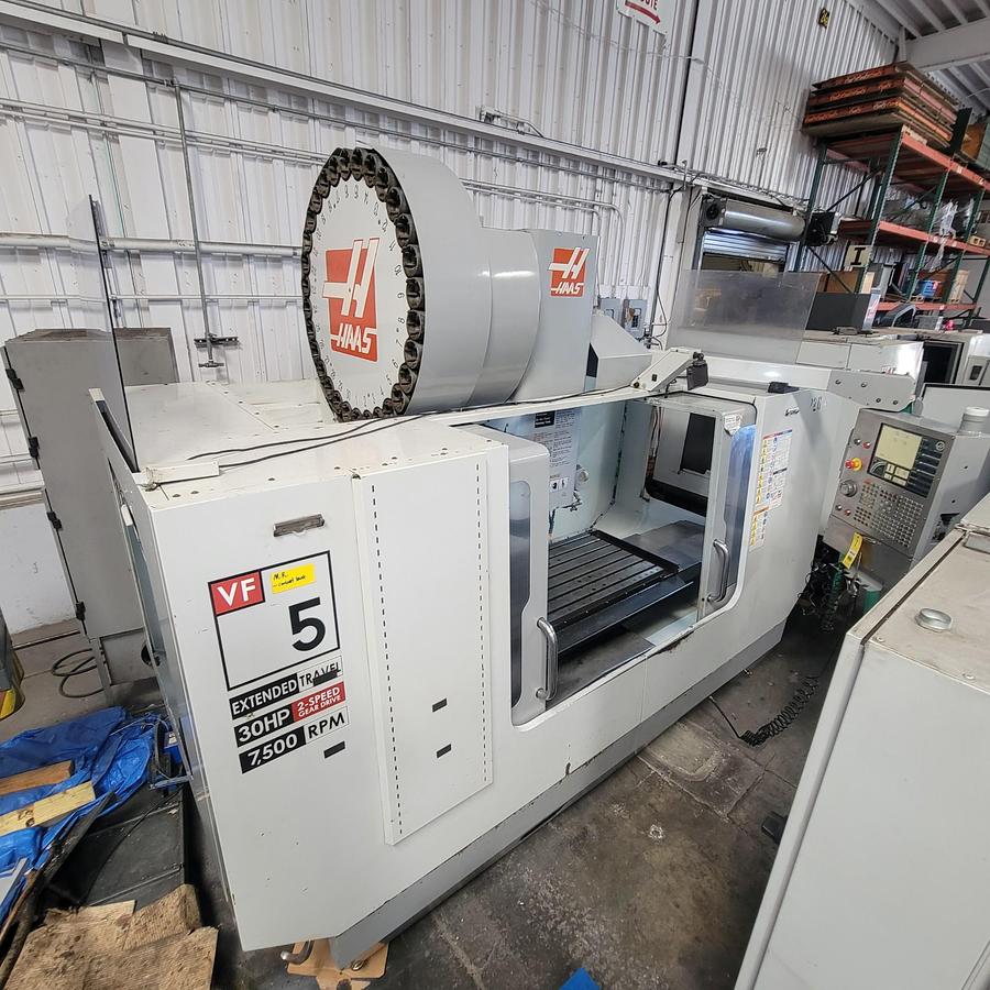 Used 2007 HAAS VF-5/50 XT 4-Axis CNC Vertical Machining Center