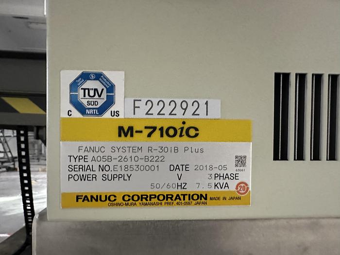 Used 2018 LANGEN LRC 700 Combined Robotic Palletising System & Case Packing Machine with FANUC M-710iC Robot