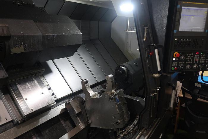 Used 2022 Hyundai-WIA L400LMC Long Bed Big Bore Live Tooling CNC Turning Center