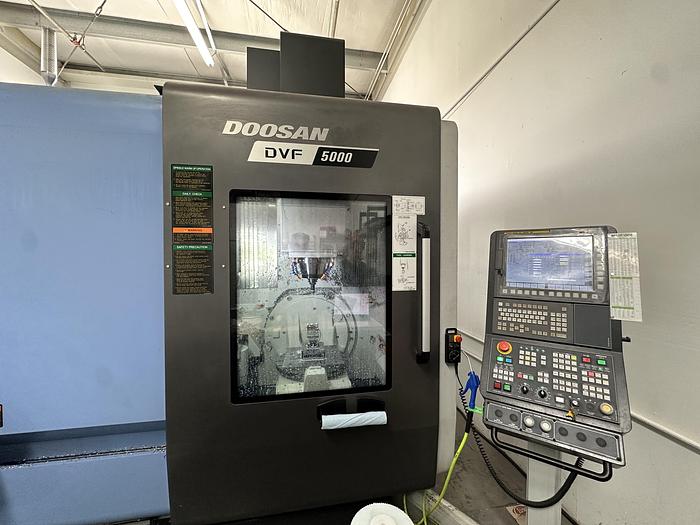 Used 2020 DOOSAN DVF5000 5-Axis CNC Vertical Machining Center