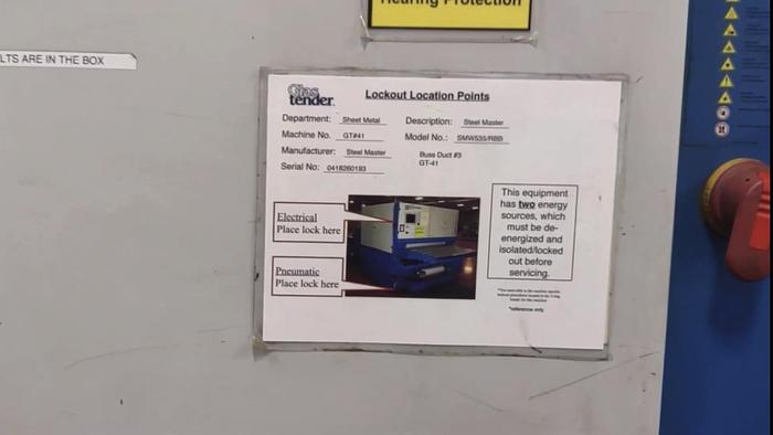 Used 2009 Butfering Steel Master SMW 535 Profiline Sander / Grinder / Deburr