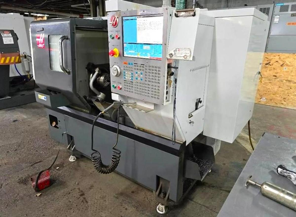 Used 2015 HAAS ST-10 CNC Lathe with 6,000 rpm Live Tooling Tool Pre-Setter