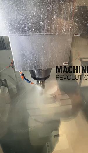 Used 2021 DOOSAN DVF5000 5-Axis 18,000RPM HSK-63 CNC Vertical Machining Center