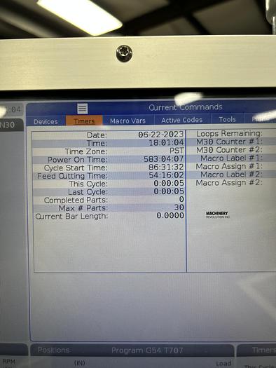 Used 2020 HAAS DS30Y CNC Turning Center With Live Tooling / Dual Spindle / Bar Feeder ***54 Hours***