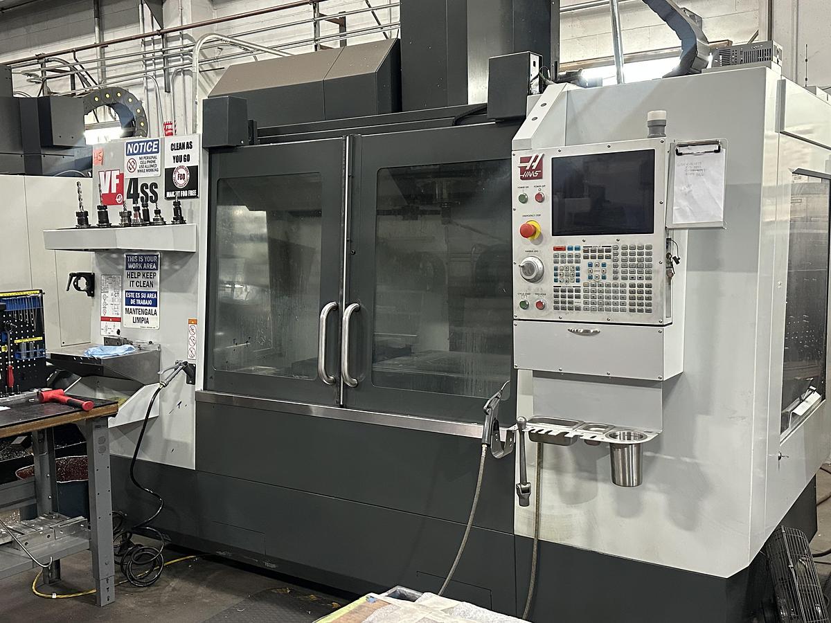 Used 2020 HAAS VF-4SS 4-Axis CNC Vertical Machining Center