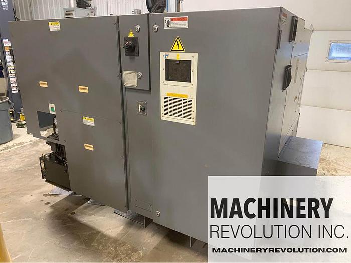 Used 2012 OKUMA Genos L 400 CNC Lathe with TailStock / Automatic Tool Presetter