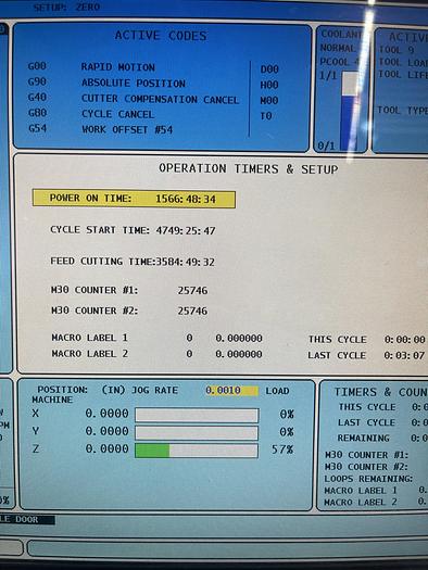 Used 2010 HAAS VF-2SS 12,000 RPM CNC Vertical Machining Center ***Low Hours***