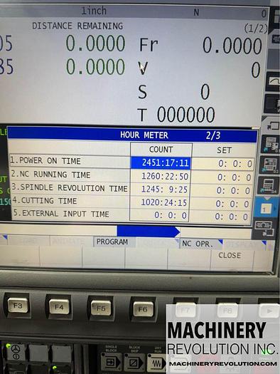 Used 2018 OKUMA Genos L 400 CNC Lathe with TailStock / Automatic Tool Presetter